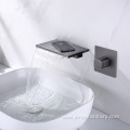 Bathroom Hot and Cold Concealed Waterfall Washbasin Faucet